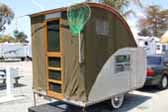 Classic Tent Trailer With Screendoor and Tall Tent Area
